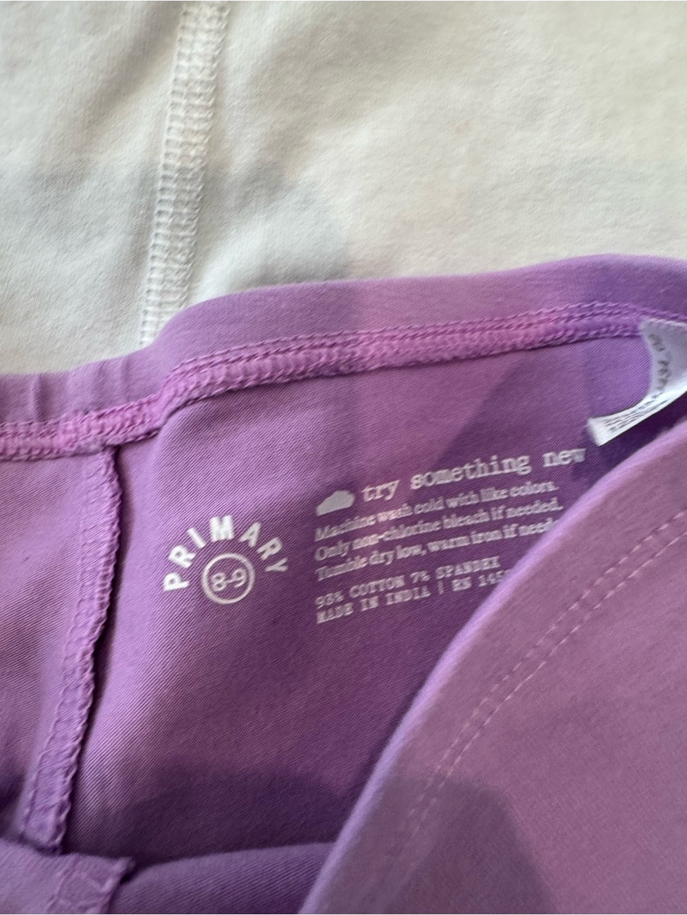 PrimaryKids Stretch Cotton Bike Shorts - Pink, Green, Purple, Orange, Red, White - Picture 3 of 11